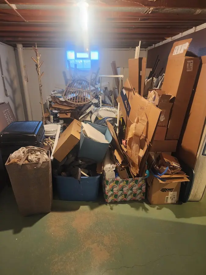 Roll-off dumpster container at job site for 15 Yard Dumpster Rental in Lebanon